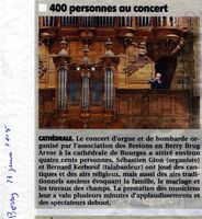 Concert orgue et bombarde dans la cathédrale de Bourges