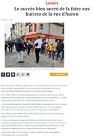 Foire aux huîtres rue d'Auron (Bourges)