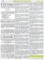 Création de l'association au Journal Officiel de 1947
