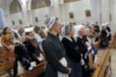 Pendant la messe dans l'&eacute;glise Saint-Henri